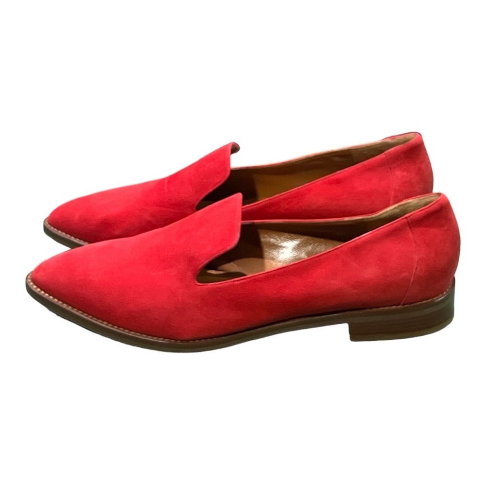 Women’s Aquatalia Red Pointy Toe Loafer Shoes Size 12. NWOT